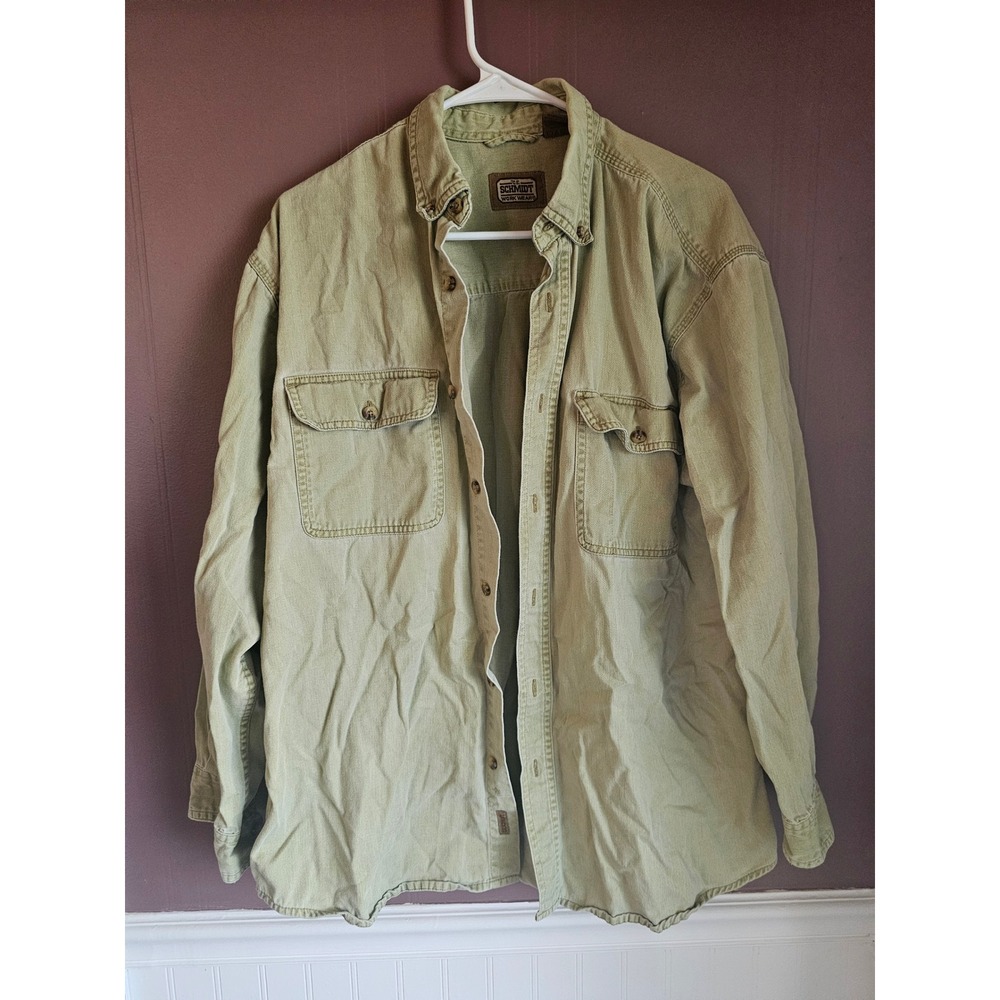 C.E. Schmidt Workwear Mens Heavyweight‎ Cotton Twill Button Down Shirt